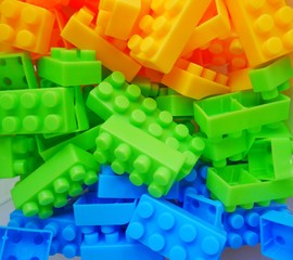 abstract background with colorful brick