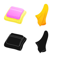 Vector design of soft and clean symbol. Set of soft and household vector icon for stock.