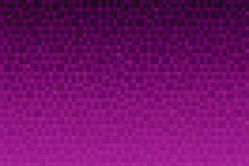 Abstract magenta gradient background. Texture with pixel square blocks. Mosaic pattern.