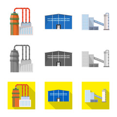 Vector illustration of production and structure icon. Collection of production and technology vector icon for stock.