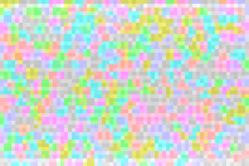Abstract colorful glitch gradient background Texture with pixel square blocks Mosaic tetris pattern.