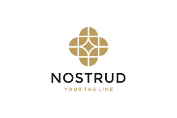 Fototapeta premium Ornament logo design concept. Suitable for fashion logo.