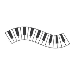 Fototapeta premium Piano icon vector