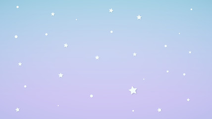Abstract kawaii Colorful sky and star background. Soft gradient pastel Comic graphic. Concept for wedding card design or presentation