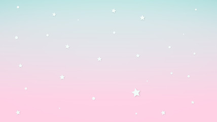 Abstract kawaii Colorful sky and star background. Soft gradient pastel Comic graphic. Concept for wedding card design or presentation