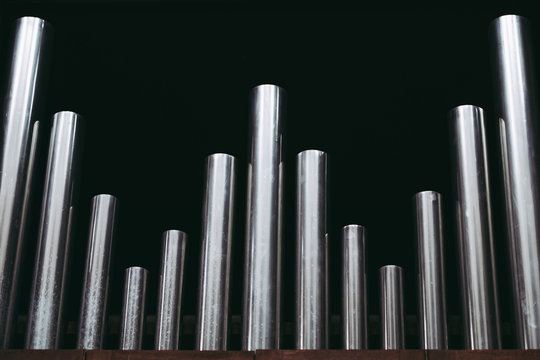 Tuyaux d'orgue, instrument &agrave; vent