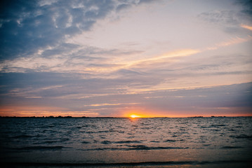 Sonnenuntergang am Strand in Ludwigsburg