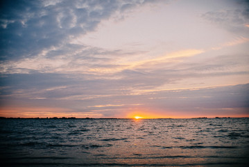 Sonnenuntergang am Strand in Ludwigsburg