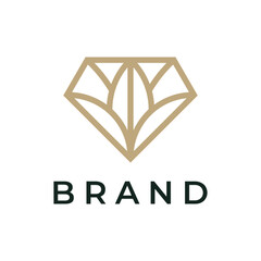 Diamond logo design concept. Universal diamond logo.