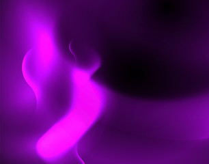 Shiny neon geometric waves template