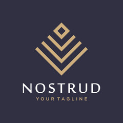 Obraz premium Diamond logo design concept. Universal diamond logo.