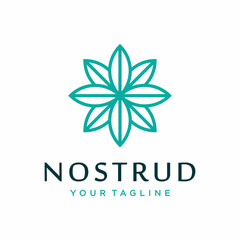 Flower logo design concept. Universal flower logo.