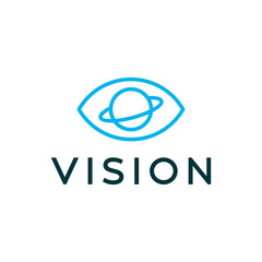 Vision logo design concept. Universal vision logo.