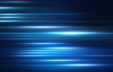 Empty background scene. Dark street reflection on wet asphalt. Rays of neon light in the dark, neon...