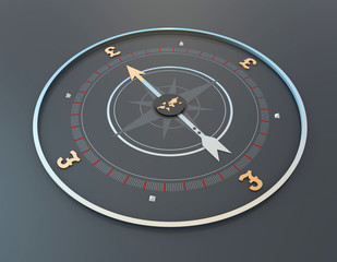 Compass and currency symbols, financial economic development goals and plans,world and pound