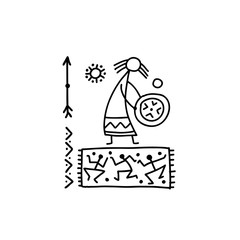 Folk ethnic dance for your design