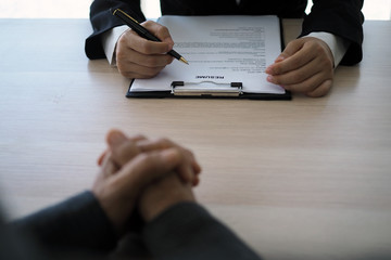 Executives are interviewing candidates. Focusing on resume writing tips, applicant qualifications,...