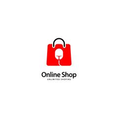 Online Shop Logo Design Vector