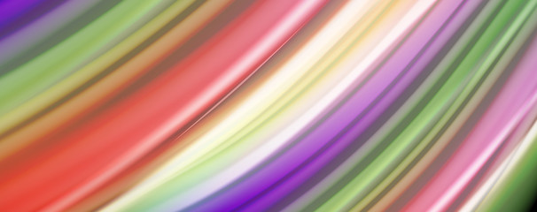 Fluid liquid color wave lines, glowing colorful light effect, abstract composition template. Geometric technology abstract pattern. Movement concept