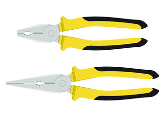 Pliers vector design illustration isolated on white background