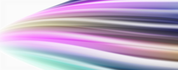 Glossy colorful liquid waves abstract background,, modern techno lines