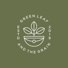 Leaf logo design concept. Universal leaf logo.