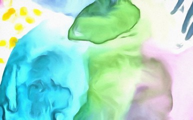 Abstract minimalistic watercolor design background. Colorful acrylic texture pattern in bright colors with wet effect. Elegant water paint on paper. Beautiful dreamy wallpaper.