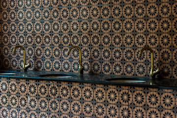 A Muslim men ablution area at a mosque