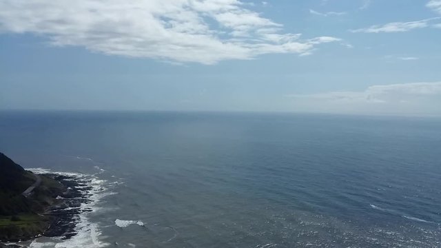 This is definitely a bird's eye view. Imagine if only we had the wings also. Soaring through the air so clear, down to the ocean to hear. The waves splashing on the shore, all for me to enjoy.