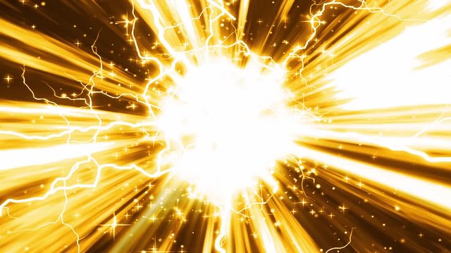 gold light tunnel background animation