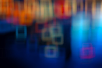 Fototapeta premium multicolored abstract network background / modern technological background, abstraction blurred unusual concept speed