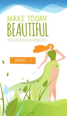 Make Today Beautiful Motivational Mobile Page