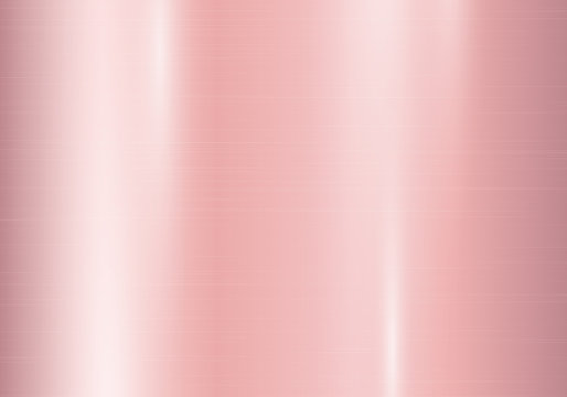 Metal background with pink gold texture. Vector illustration
