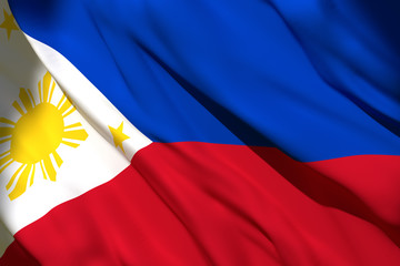 3d rendering of Philippines flag