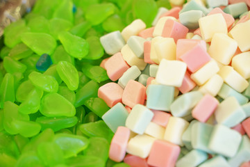 sweet candies in the store