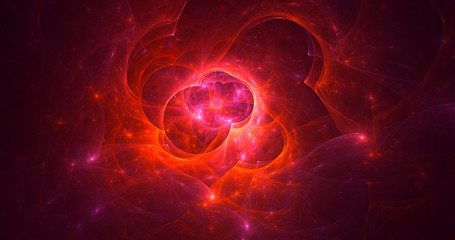 Obraz premium 3D rendering abstract round light background