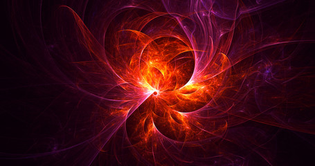 Fototapeta premium 3D rendering abstract round light background