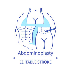 Abdominoplasty concept icon