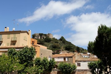 Fototapeta na wymiar Begur sur la Costa Brava village et côte méditerranéen,Espagne,Catalogne