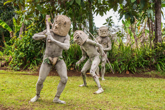 Asaro mud men Goroka Papua New Guina