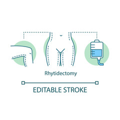 Rhytidectomy concept icon