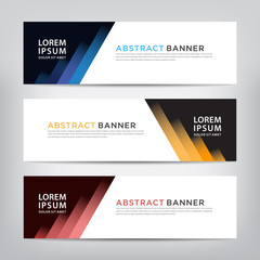 abstract banner template, vector illustration