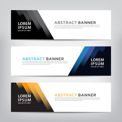 abstract banner template, vector illustration