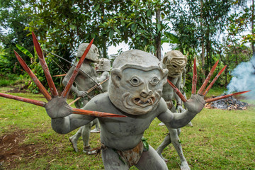 Papua New Guinea Asaro Mud Men Goroka