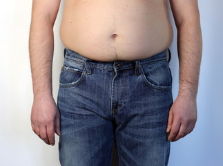 Naklejka premium man in jeans