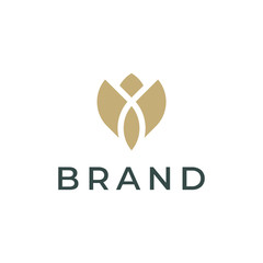 Flower logo design concept. Universal flower logo.