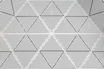 Modern metal ceiling dotted pattern