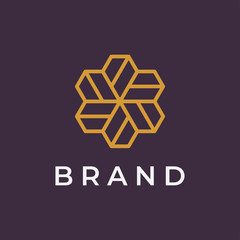 Ornament logo design concept. Universal ornament logo.