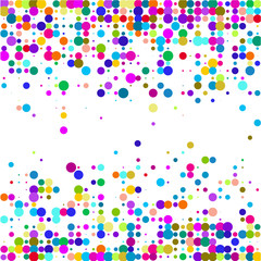 Сolored bubbles on white background 