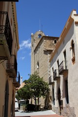 Begur sur la Costa Brava village et côte méditerranéen,Espagne,Catalogne
